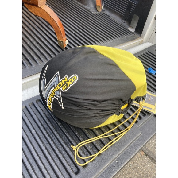 Vintage Fox Racing Helmet, XXL 63-64cm, Yellow, Black, White Dirt Bike Gear - Picture 2 of 16